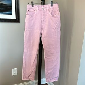 Pink Levi Original Fit Jeans